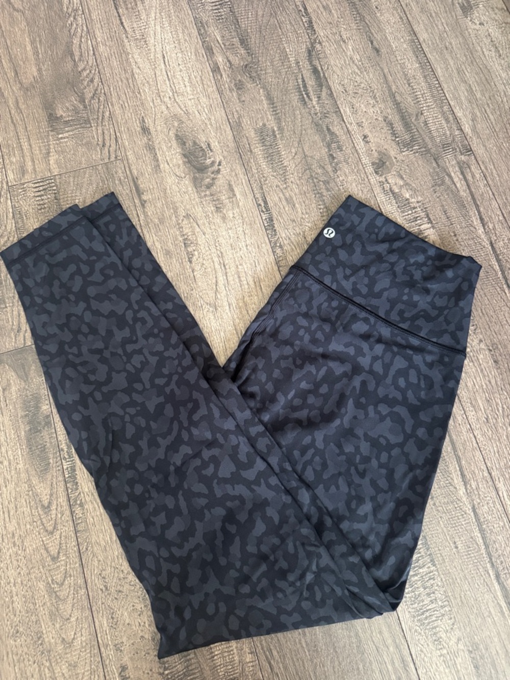 Lululemon Black Leopard Print High-Rise Leggings